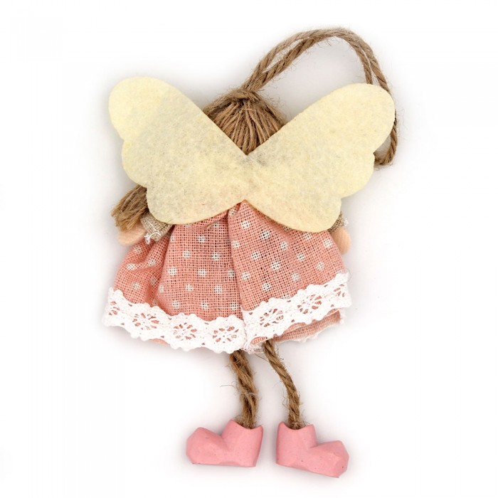 Angel pink fabric dress