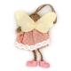 Angel pink fabric dress