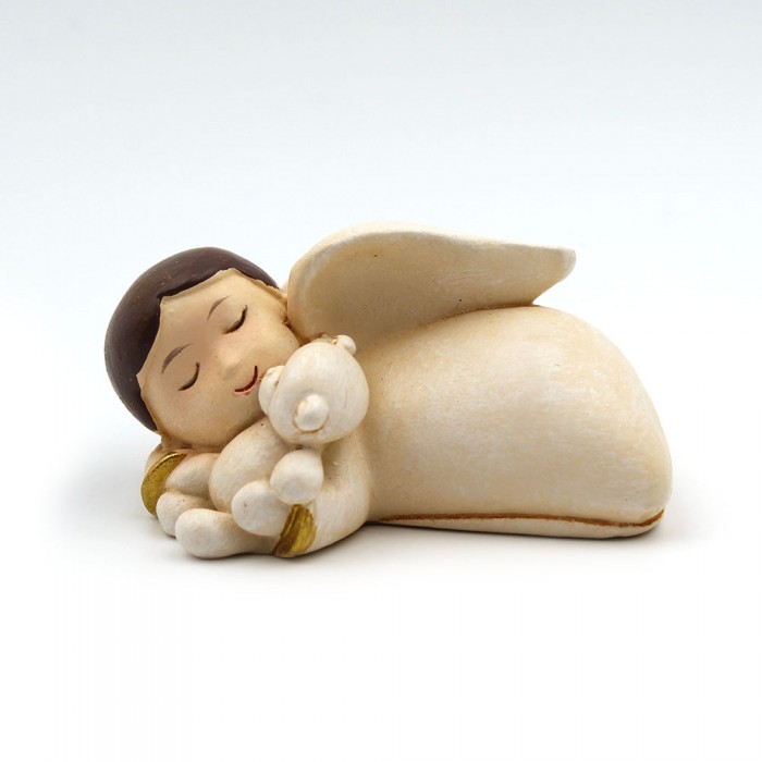 Sleeping angel with teddy bear