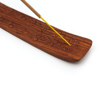 Support bois sculpté pour bâtonnet d'encens