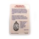 Miraculous Virgin medal card