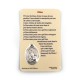 Carte médaille Sacré Cœur de Jésus