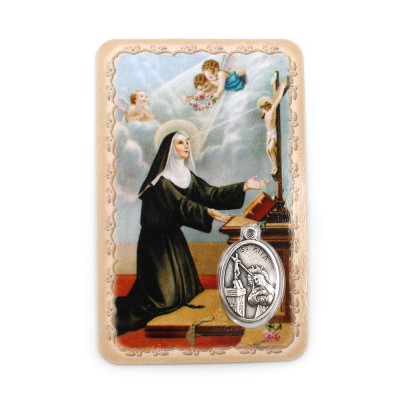 Carte médaille sainte Rita
