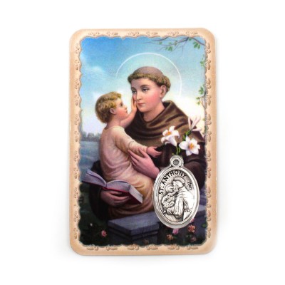 Saint Anthony medal card