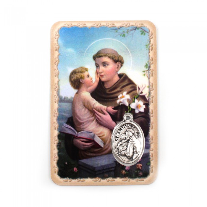 Carte médaille saint Antoine