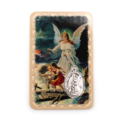 Carte médaille Anges gardiens