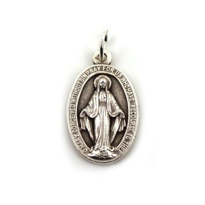 Miraculous Virgin Medal, silver