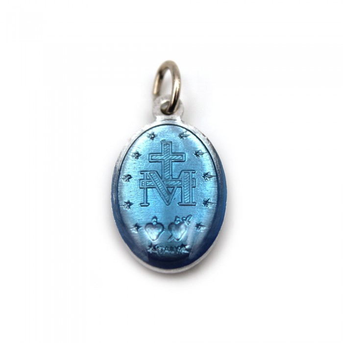Médaille Vierge Miraculeuse, bleue