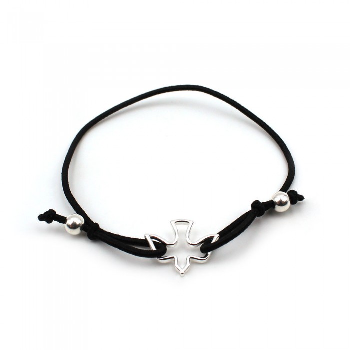 Bracelet colombe argenté