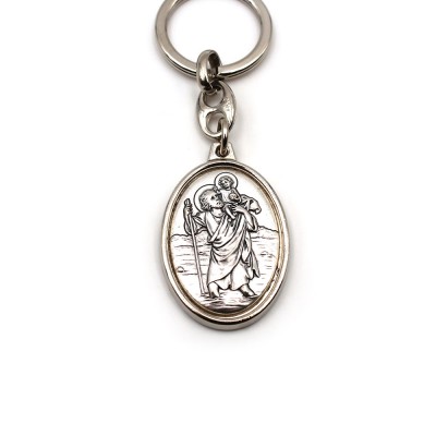 Saint Christopher key ring