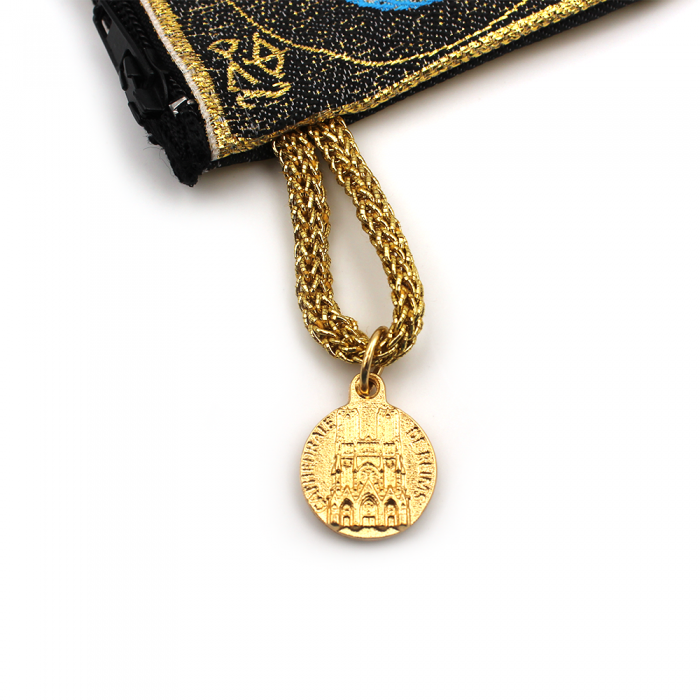 Pochette icône Vierge à l'Enfant, fond noir