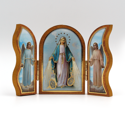 triptych Miraculous Virgin