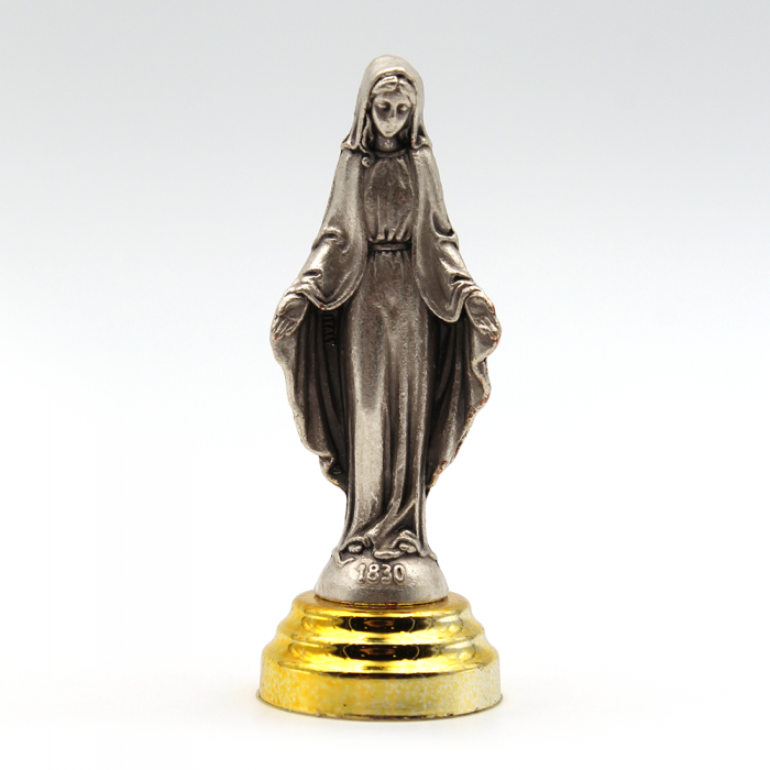 Statuette métal Vierge Miraculeuse