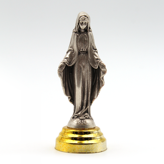 Metal statuette of the Miraculous Virgin