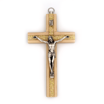 Crucifix en bois et plexi