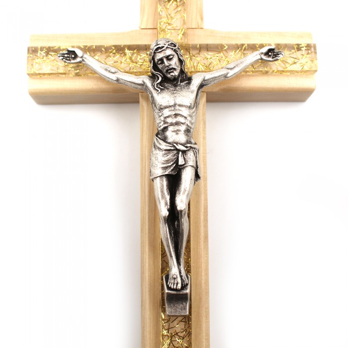 Crucifix en bois et plexi