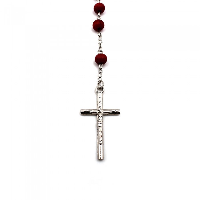 Rose-scented wood rosary