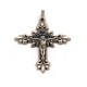 Croix métal fleur de lys
