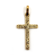 Croix pépite dorée