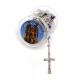 Murano style glass beads rosary
