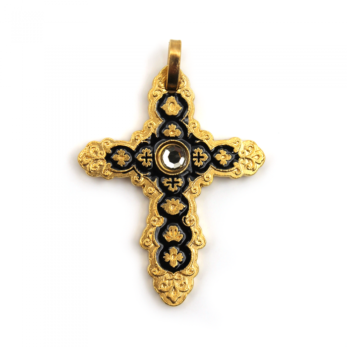 Croix baroque dorée
