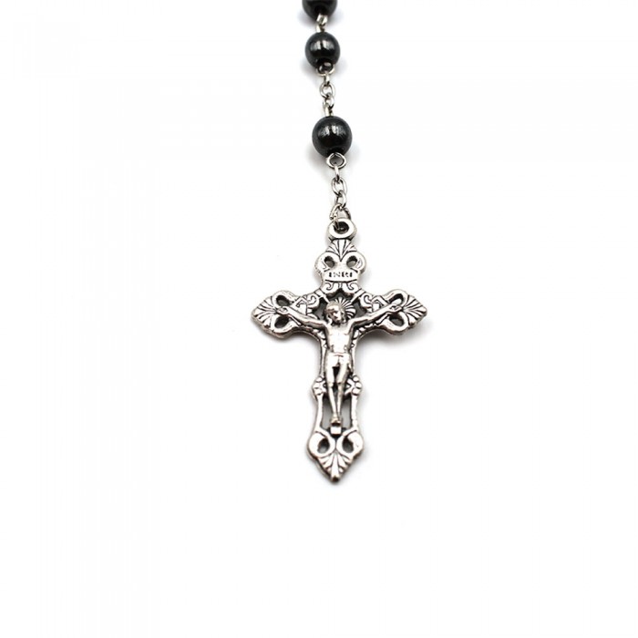 Chapelet grains hématite
