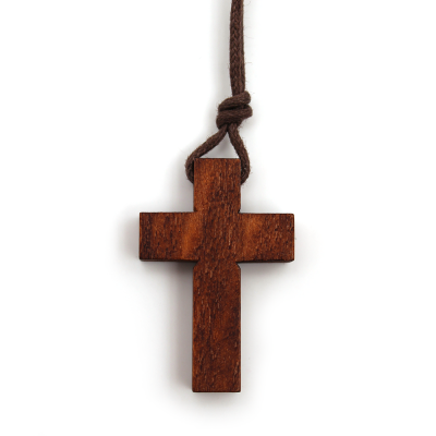 Croix bois teinté