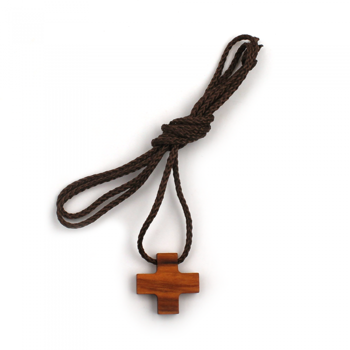 Croix grecque bois d'olivier