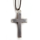 Croix métal et bois marron