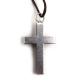 Croix métal et bois noir